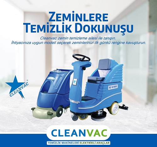 Kütahya Cleanvac Zemine Temizleme Makinesi